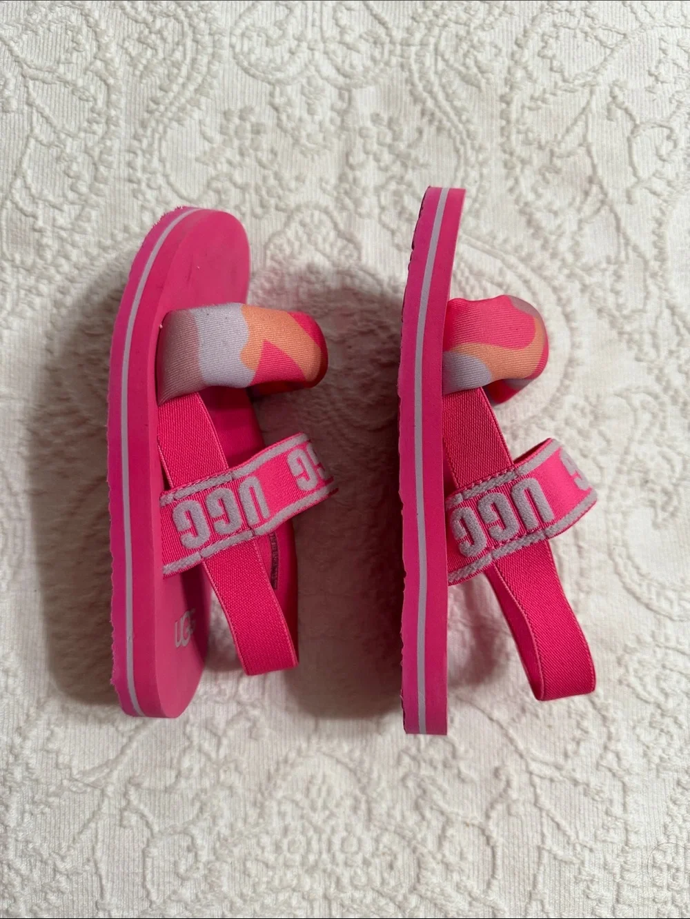 UGG Size 10T Toddler Girls Sandals Pink Camouflage